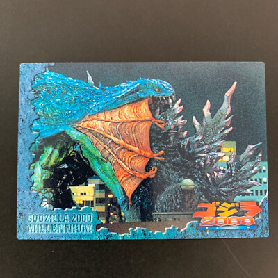 Godzilla 2000 Millennium Toho Monsters GODZILLA No.01 Japanese Collectable Card-image