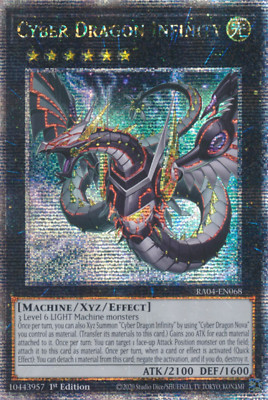 1X NM Cyber Dragon Infinity (Alt. Art) - RA04-EN068 - Quarter Century Secret-image