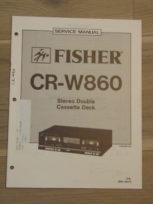 Fisher CR-W860 Service Manual Stereo Double Cassette Deck-image