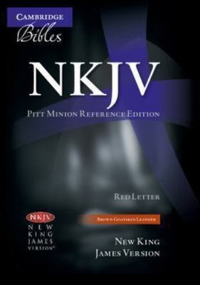 NKJV Pitt Minion Reference Bible, Brown Goatskin Leather, Red-image