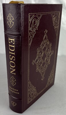 EDISON A Biography - Matthew Josephson - Easton Press - Leather Bound - 1986-image