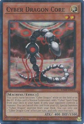 1x Cyber Dragon Core - 1st Edition NM Eng YuGiOh - Quarter Century Stampede-image