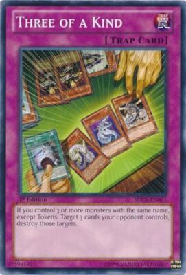 Three of a Kind - SDCR-EN031 - Common - 1st Edition x1 - Lightly Played-image