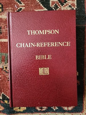 Thompson Chain Reference Bible Red Letter KJV Leather 1964 Kirkbride - MINT --image