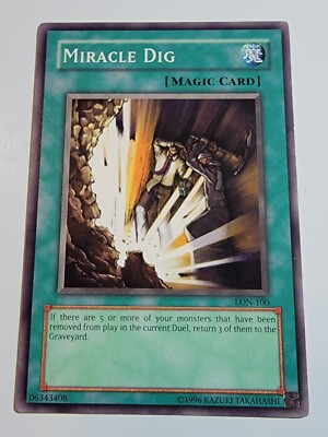 Miracle Dig LON-100 Common Unlimited Yugioh-image