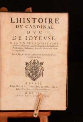 1654 Antoine Aubery L'Histoire Du Cardinal Duc De Joyeuse Full Mottled Calf-image