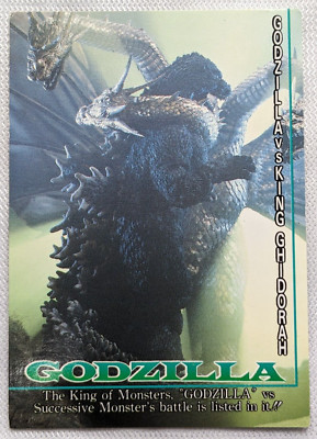 Godzilla vs King Ghidorah Amada 1995 No.49 Toho Japanese Retro Card-image