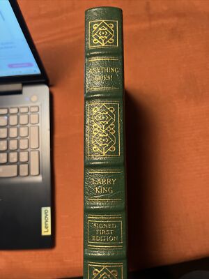 Anything Goes, Larry King, Easton Press, Signed First Edition, Leather Bound.-image