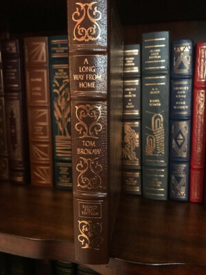 ALONG WAY FROM HOME- TOM BROKAW - EASTON PRESS SIGNED 1ST. EDITION WITH COA-image