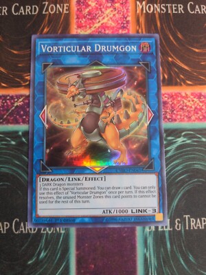 Yu-Gi-Oh! Vorticular Drumgon CYHO-EN041 1st Edition Super Rare NM a1/ -image