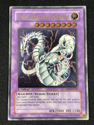 YUGIOH CYBER TWIN-DRAGON CRV-DE035 1ST ULTIMATE LP-image