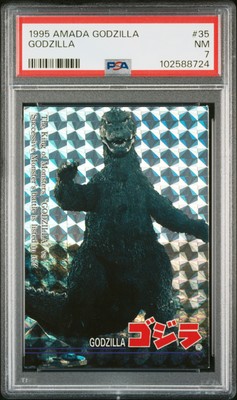 1995 AMADA GODZILLA #35 GODZILLA PSA 7-image