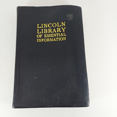 Lincoln Library of Essential Information Leather Tabbed Illustrated 1949-image