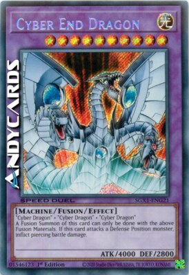 CYBER END DRAGON (SPEED DUEL) • Secret • SGX1 ENG21 • 1Ed • Yugioh! • ANDYCARDS-image