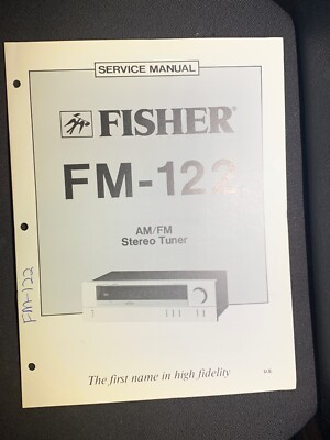 Fisher FM-122 Service AM/FM Stereo  Tuner Original-image