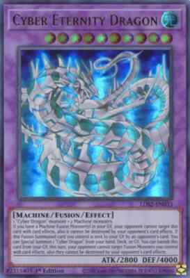 Cyber Eternity Dragon - LDS2-EN033 - Ultra Rare - 1st Edition Yugioh-image