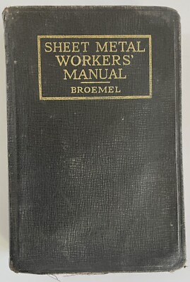 Sheet Metal Workers Manual 1924 L Broemel Illustrated Metalwork Manual Vintage-image