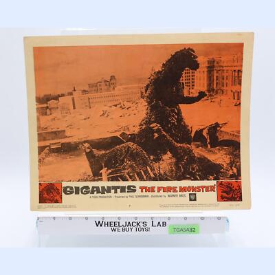 Gigantis the Fire Monster Godzilla Raids Again 1959 Lobby Card Poster 11x14-image