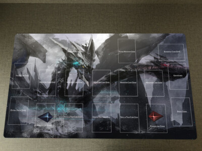WVICM Duel Playmat Cyber End Dragon TCG CCG Trading Card Game Mat Table Pad-image