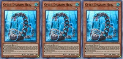 *** 3X CYBER DRAGON HERZ 3X *** 1ST EDITION SUPER RARE MP19-EN086 YUGIOH! -image