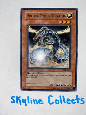 PROTO-CYBER DRAGON 1st EDITION (SOI-EN010) - LP - RARE YUGIOH CARD-image