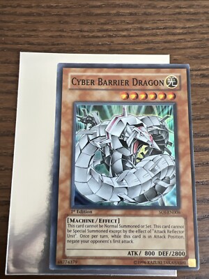 Yugioh Cyber Barrier Dragon SOI-EN006 1st Edition NM-image