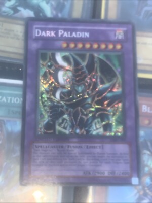Yugioh Card TCG Dark Paladin DMG-001 Secret Rare MP Holo-image