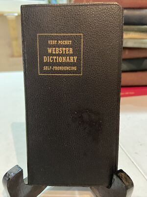 1958 Vest Pocket Rhyming Dictionary -Self-Pronouncing-image