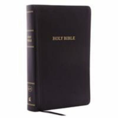 KJV Reference Bible Personal Size Giant Print Bonded Leather Black Indexed Red L-image