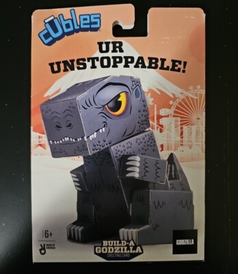 Cubles Build A Godzilla Greeting Card Paperboard Constructible Godzilla over 5