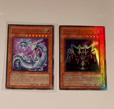 YuGiOh! Lord of D Holo#SDK-041 -Yugioh! Cyber Laser Dragon DP04-EN003 TCG x 2🔥-image