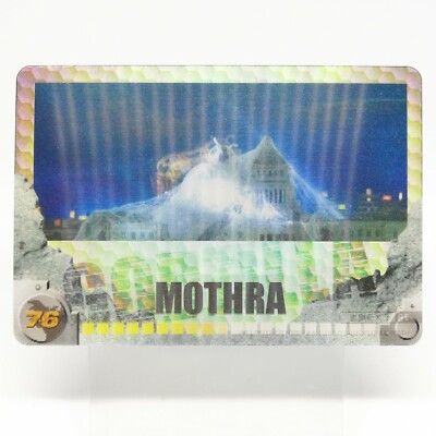 Mothra No.76 Godzilla Card 3D Collection MORINAGA Wafers JAPAN Toho Eiga-image