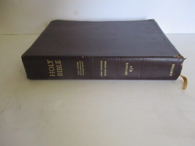 Holy Bible KJV  1998 Old Scofield Study System Leather Red Letter Oxford-image