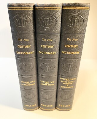 The New Century Dictionary Vol. 3 P.F. Collier & Son -image