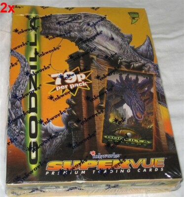 2 Factory Sealed Boxes 1998 Inkworks Godzilla Supervue Movie Cards - UK Edition-image
