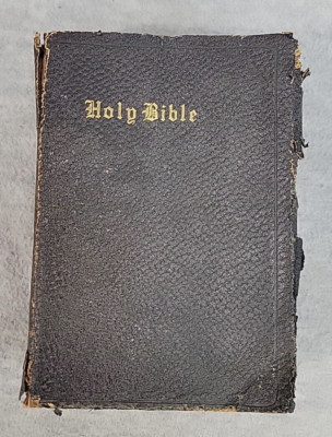 Hertel's Holy Bible Standard Reference Cyclopedic Blue Ribbon Leather 1938-image