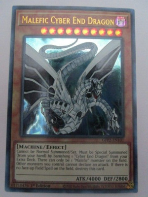 Yugioh! Malefic Cyber End Dragon GFP2-EN101 Ultra Rare 1st Ed Near Mint!!-image