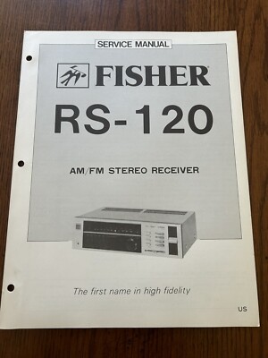 Fisher RS-120 AM/FM Stereo Receiver Service Manual Vintage OEM Diagrams-image