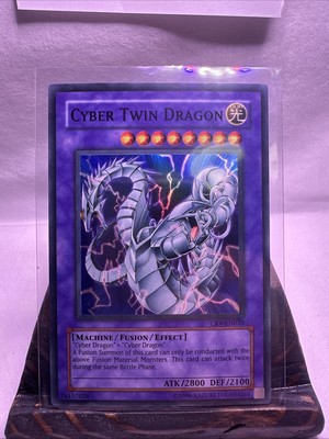 YUGIOH! Cyber Twin Dragon CRV-EN035 Ultimate Rare 1st Edition LP-image