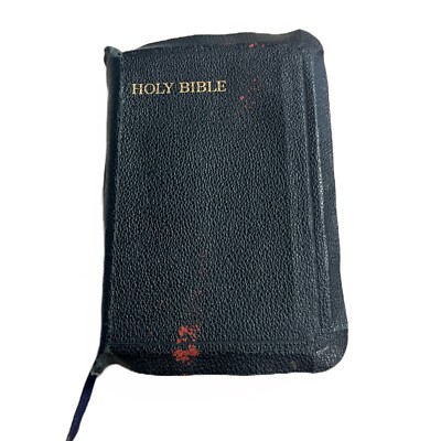 Holy Bible Collins Clear Type Press Genuine Leather 1940s Illustrated 6