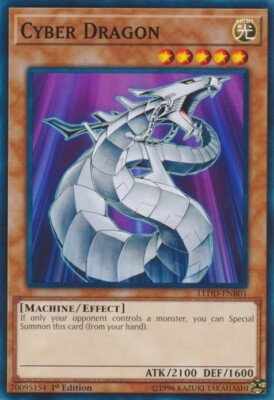 Yugioh! LP Cyber Dragon - LEDD-ENB01 - Common - 1st Edition Lightly Played, Engl-image