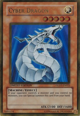 Cyber Dragon - Gold Rare - GLD1-EN022 - ( Limited Edition )-image
