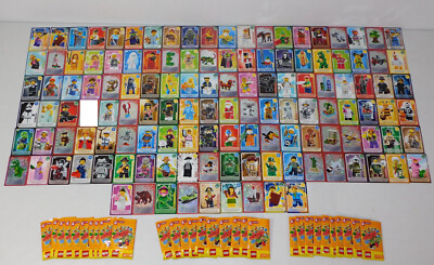 128 CARD LOT LEGO UK Sainsbury Create World Minifig Trading Game LIZARD GODZILLA-image