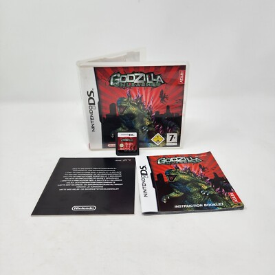 Nintendo DS Godzilla Unleashed CIB Complete PAL Region Free Tested Working -image