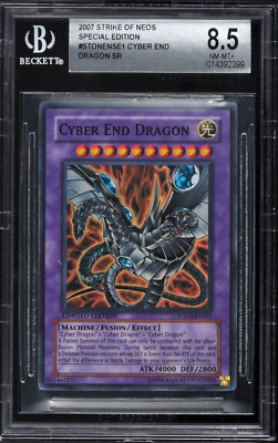 Yugioh Card - Strike Of Neos Special Ed Cyber End Dragon STON-ENSE1 BGS 8.5-image