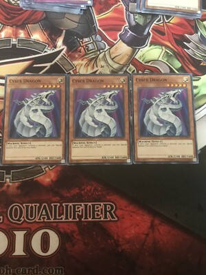 yugioh- 3x Cyber Dragon Common OTS Pack 11 NM-image