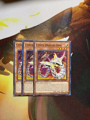 3x Cyber Dragon Drei - SDCS-EN005 - Common - 1st Edition NM-image
