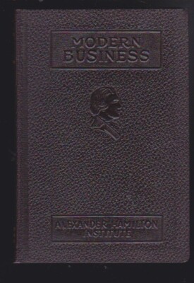 Modern Business: Sales Management Alexander Hamilton Institute Leather LN 1957-image