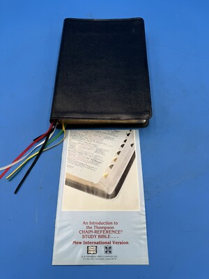 Kirkbride Copyright 1986 NIV Large Print Thompson Chain Reference Bible Leather-image