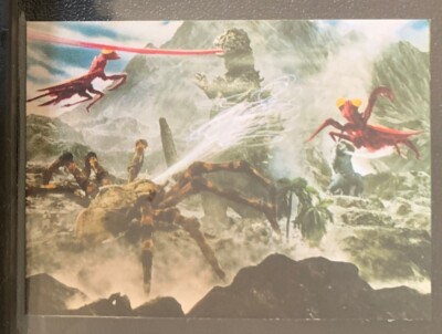 1973 vintage GODZILLA Amada Toho kaiju Card Japanese Kamacuras & Kumonga #45-image